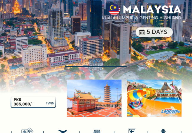 🇲🇾 5 Days Malaysia All-Inclusive Holiday Package Kuala Lumpur + Sunway Lagoon + Genting Highlands