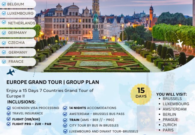 Europe 15 Days Holiday Package