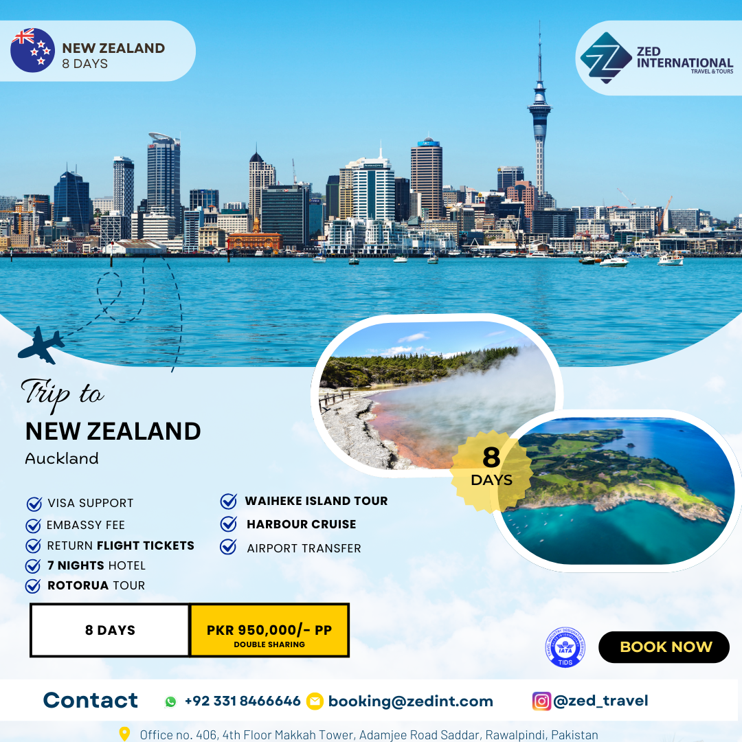 New Zealand 8 Days Package by ZED Internationl