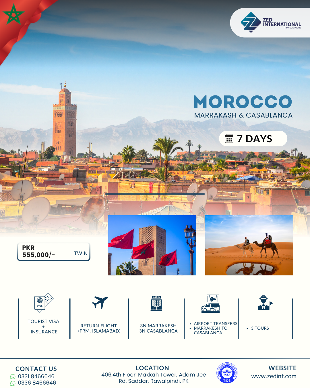 Morocco - Casablanca & Marrakesh 7 Days