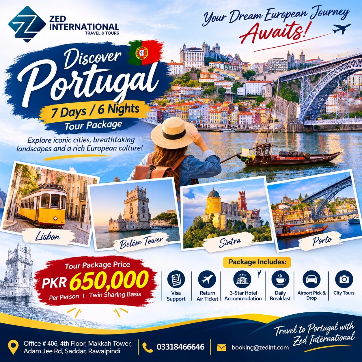 7 Days Portugal Tour Package from Pakistan | ZED International